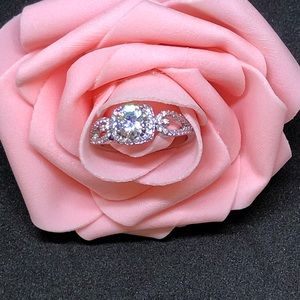 925 sterling silver Cubic Zirconia Ring Fashion
